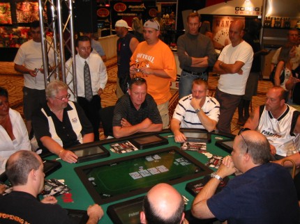 Players testing the computerized table